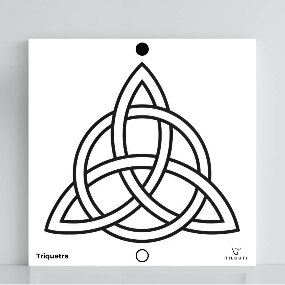 114. Triqueta | Tabla radiestésica de PVC