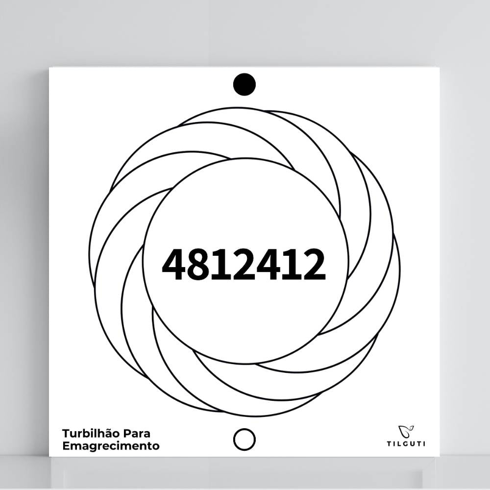 126. Torbellino adelgazante | Tabla radiestésica de PVC