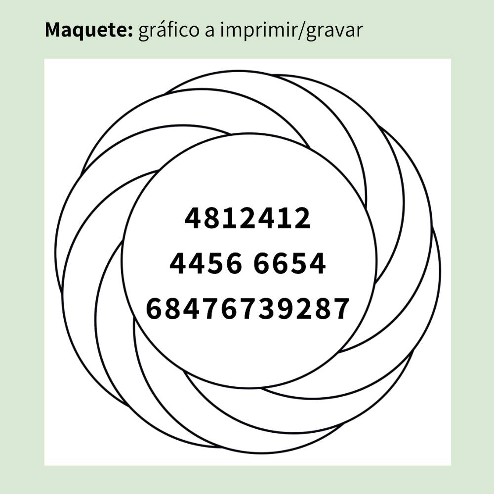 153. Turbilhão Emagrecimento | Gráfico Radiestésico em MDF Cru
