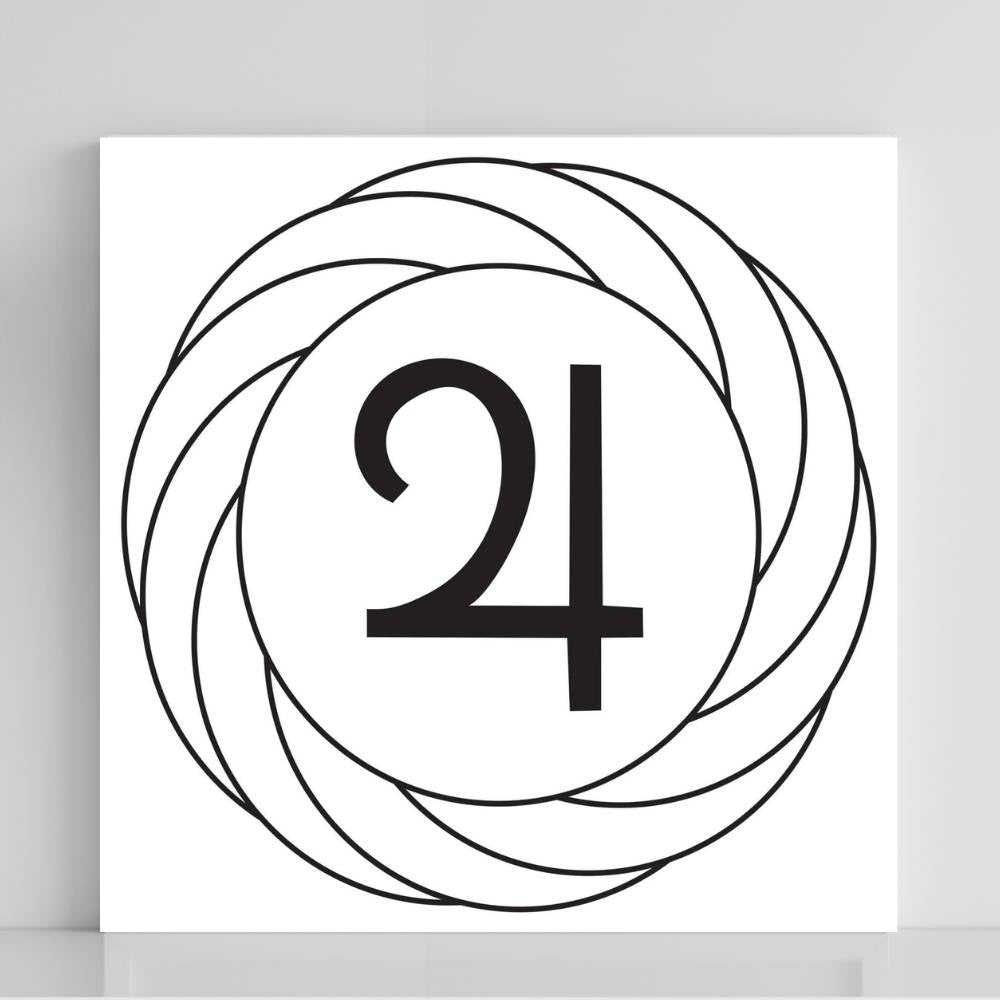 051. Torbellino con Júpiter | Tabla radiestésica de PVC