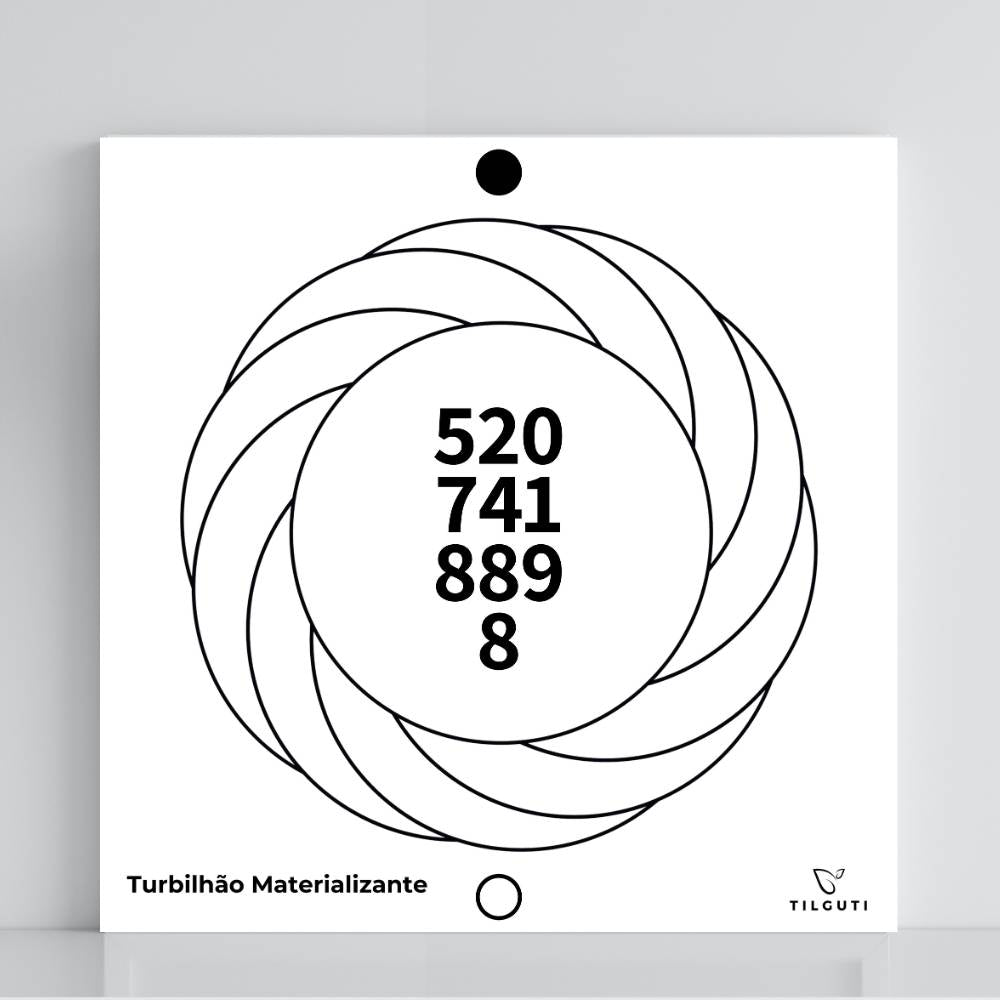 127. Turbilhão Materializante | Gráfico Radiestésico em PVC