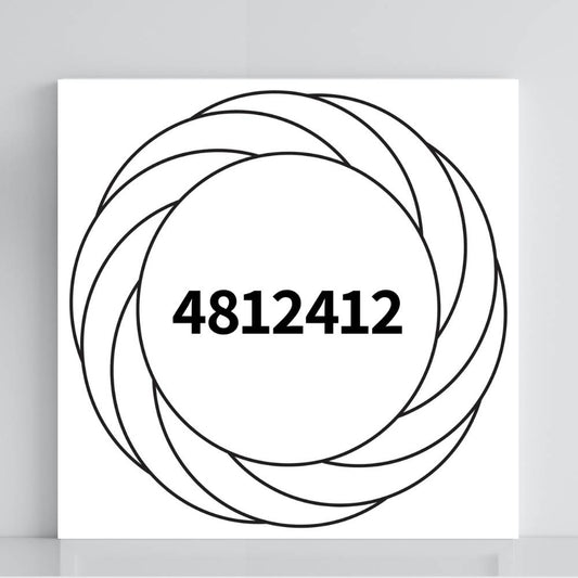 054. Tourbillon con código Grabovoi | Tabla radiestésica de PVC