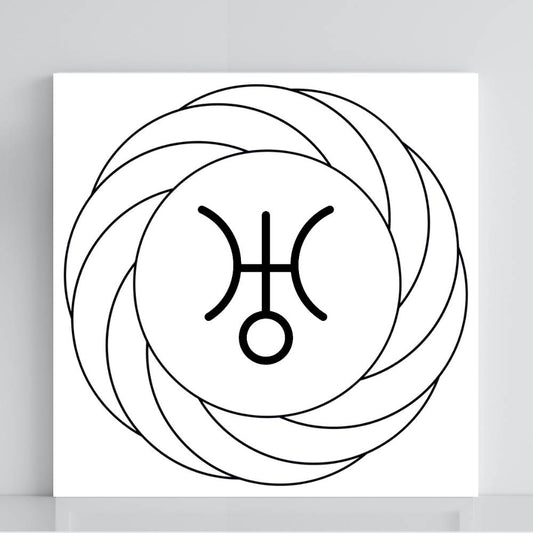 129. Torbellino con Urano | Tabla radiestésica de PVC