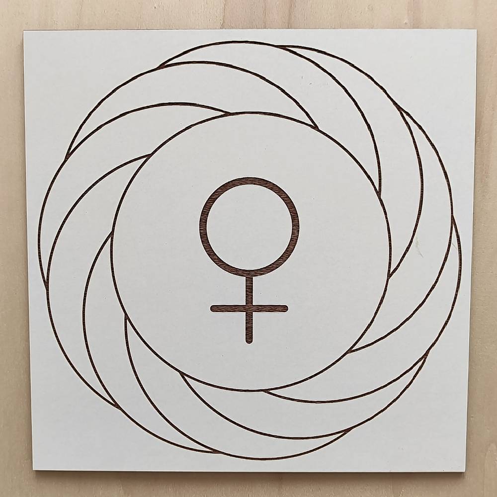 048. Venus Torbellino | Cuadro Radiestésico en MDF Lacado