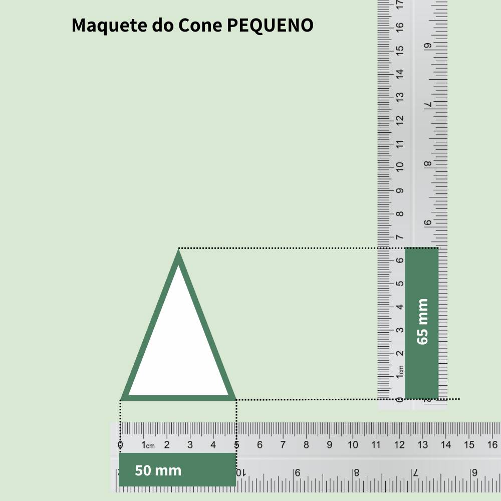 Cono 3D - Dorado