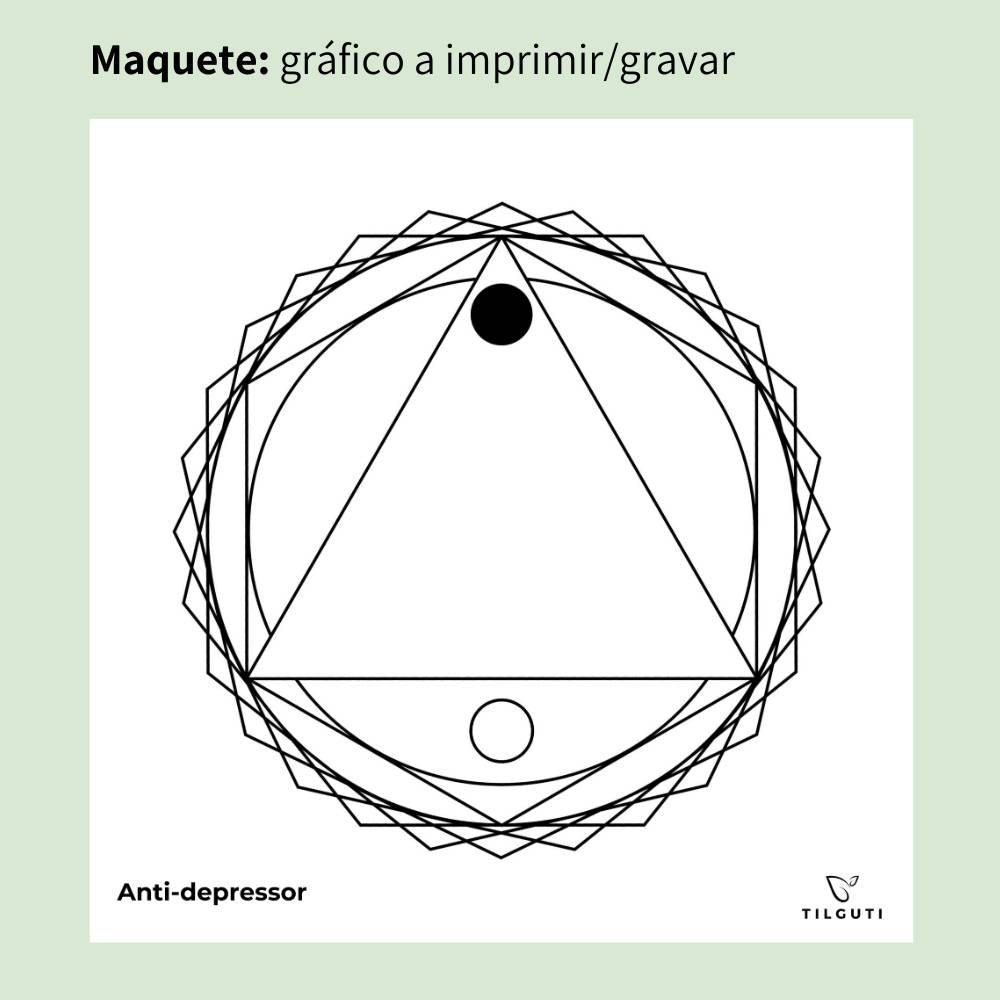 135. Antidepressor | Gráfico Radiestésico em MDF Lacado