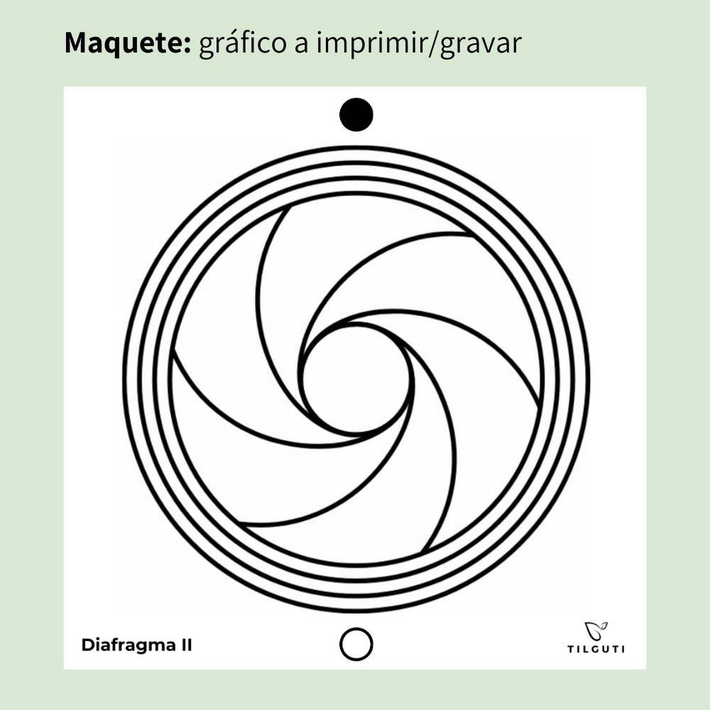 071. Diafragma II | Gráfico Radiestésico em MDF Lacado