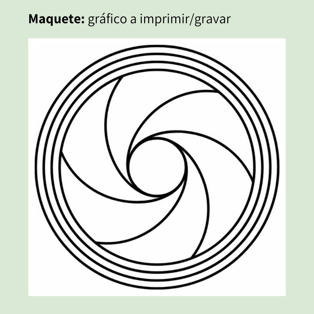 071. Diafragma II | Gráfico Radiestésico em MDF Lacado