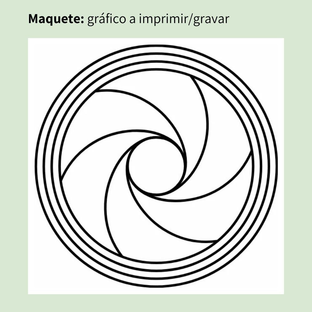 071. Diafragma I | Gráfico Radiestésico em MDF Cru