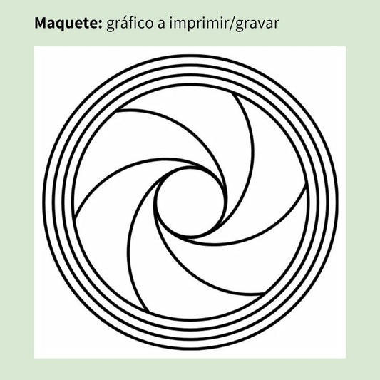 071. Diafragma I | Gráfico Radiestésico em MDF Cru