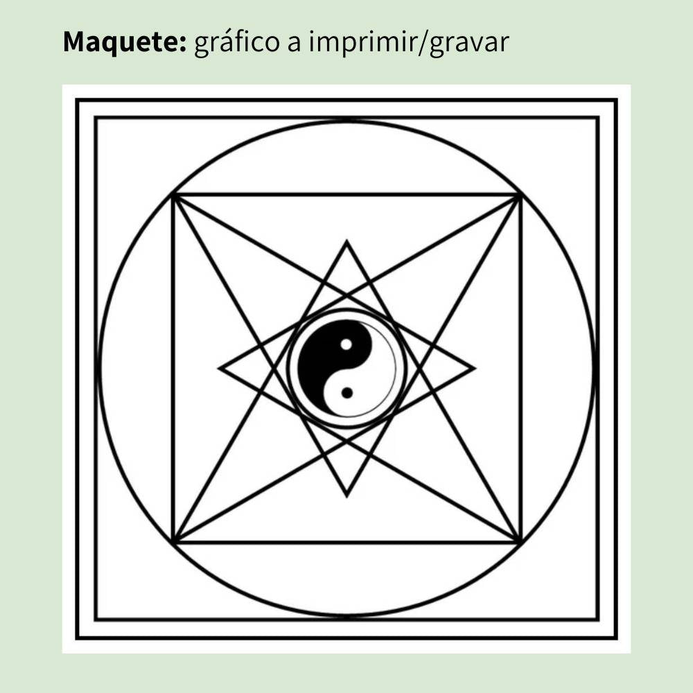 006. Piramide Tao | Gráfico Radiestésico em MDF Cru
