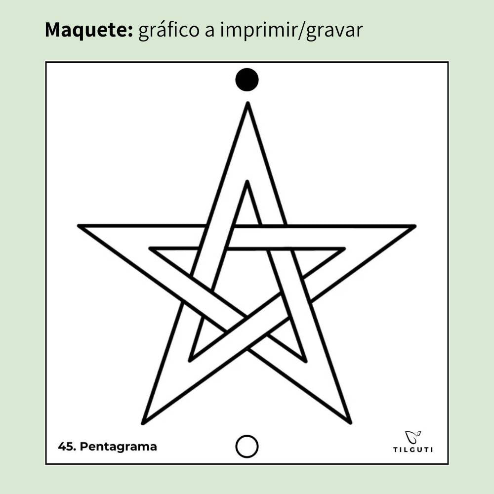 045. Pentagrama | Cuadro Radiestésico en MDF Lacado