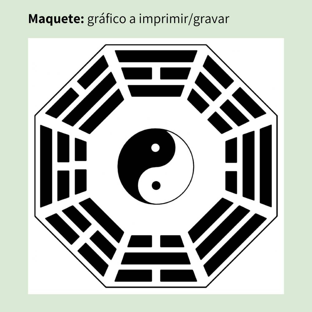 040. Más tarde el Cielo Baguá | Cuadro radiestésico en MDF crudo