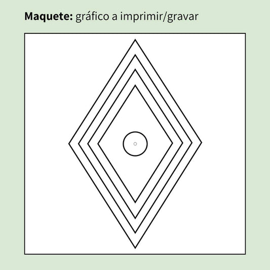 012. Losango | Gráfico Radiestésico em MDF Cru