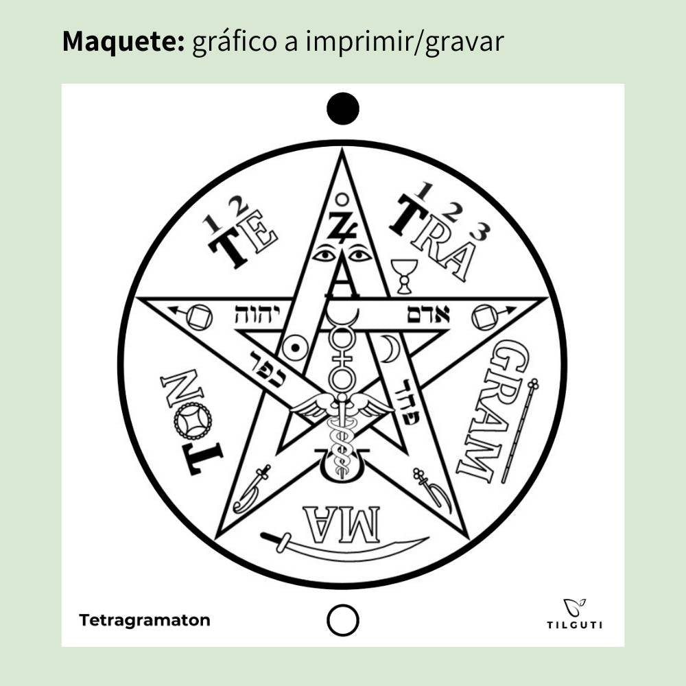 011. Tetragramaton 1 | Gráfico Radiestésico em MDF Lacado