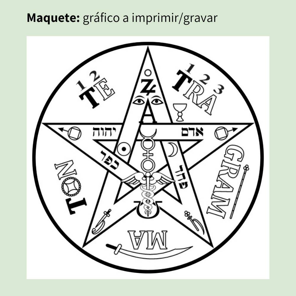 011. Tetragramaton 1 | Gráfico Radiestésico em MDF Cru