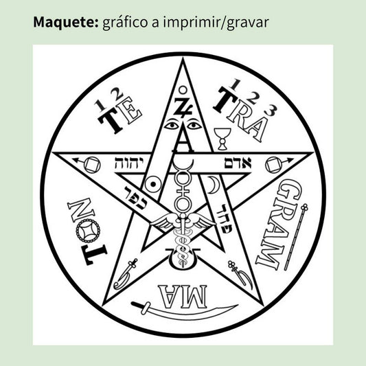 011. Tetragramaton 1 | Gráfico Radiestésico em MDF Cru