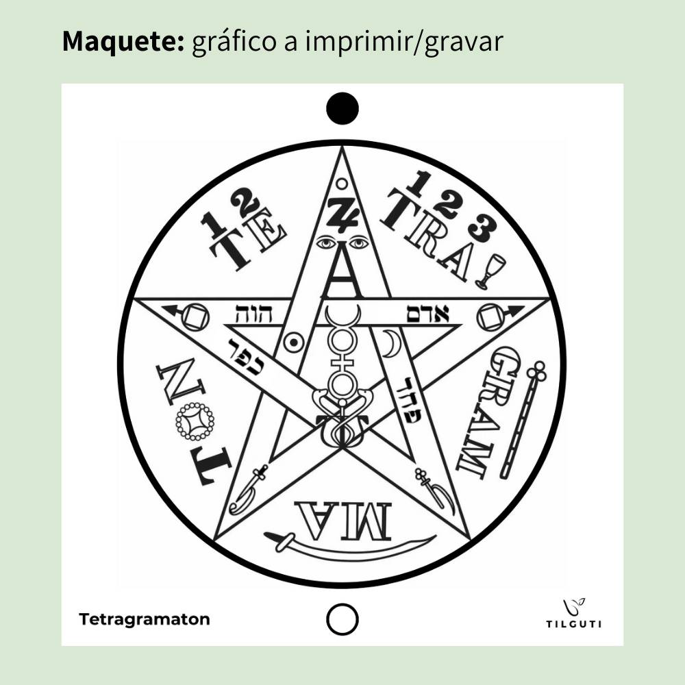 011. Tetragramaton 2 | Gráfico Radiestésico em MDF Lacado