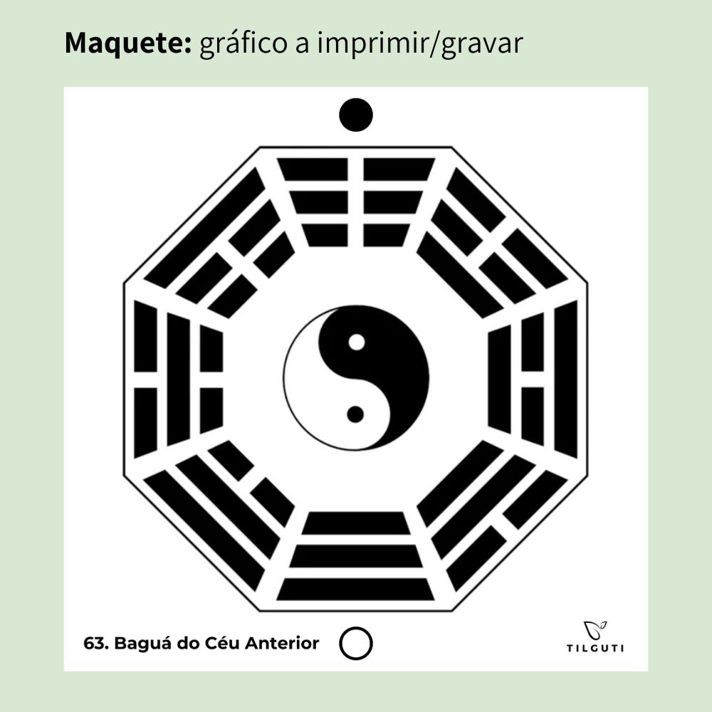 063. Bagua del Cielo Anterior | Cuadro Radiestésico en MDF Lacado