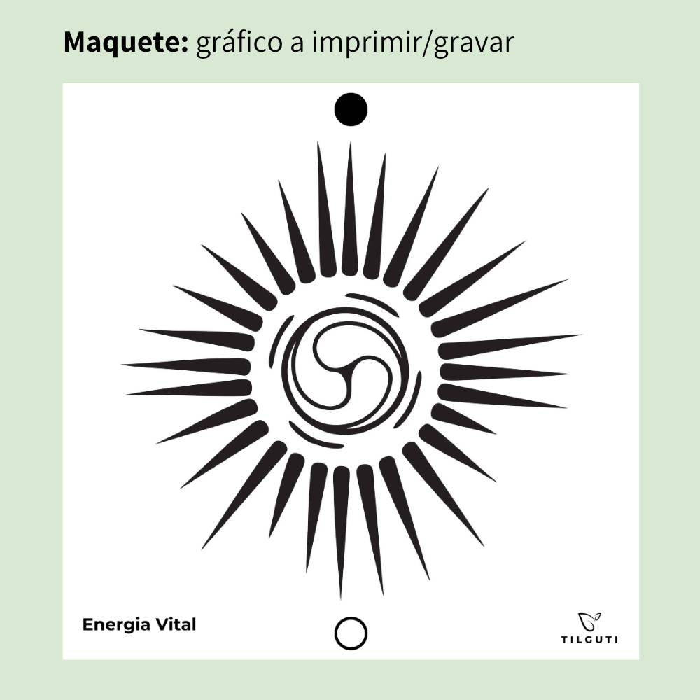 133. Energia Vital | Gráfico Radiestésico em MDF Lacado