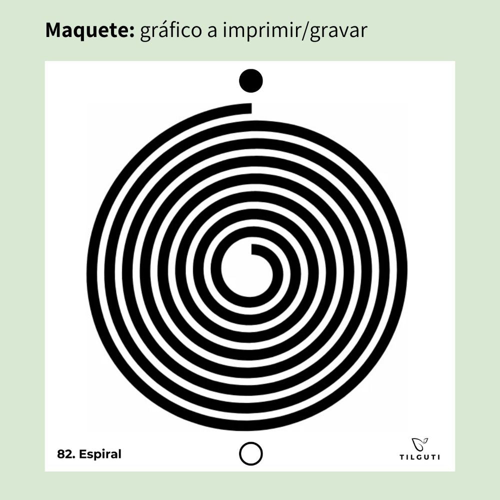 082. Espiral | Gráfico Radiestésico em MDF Lacado