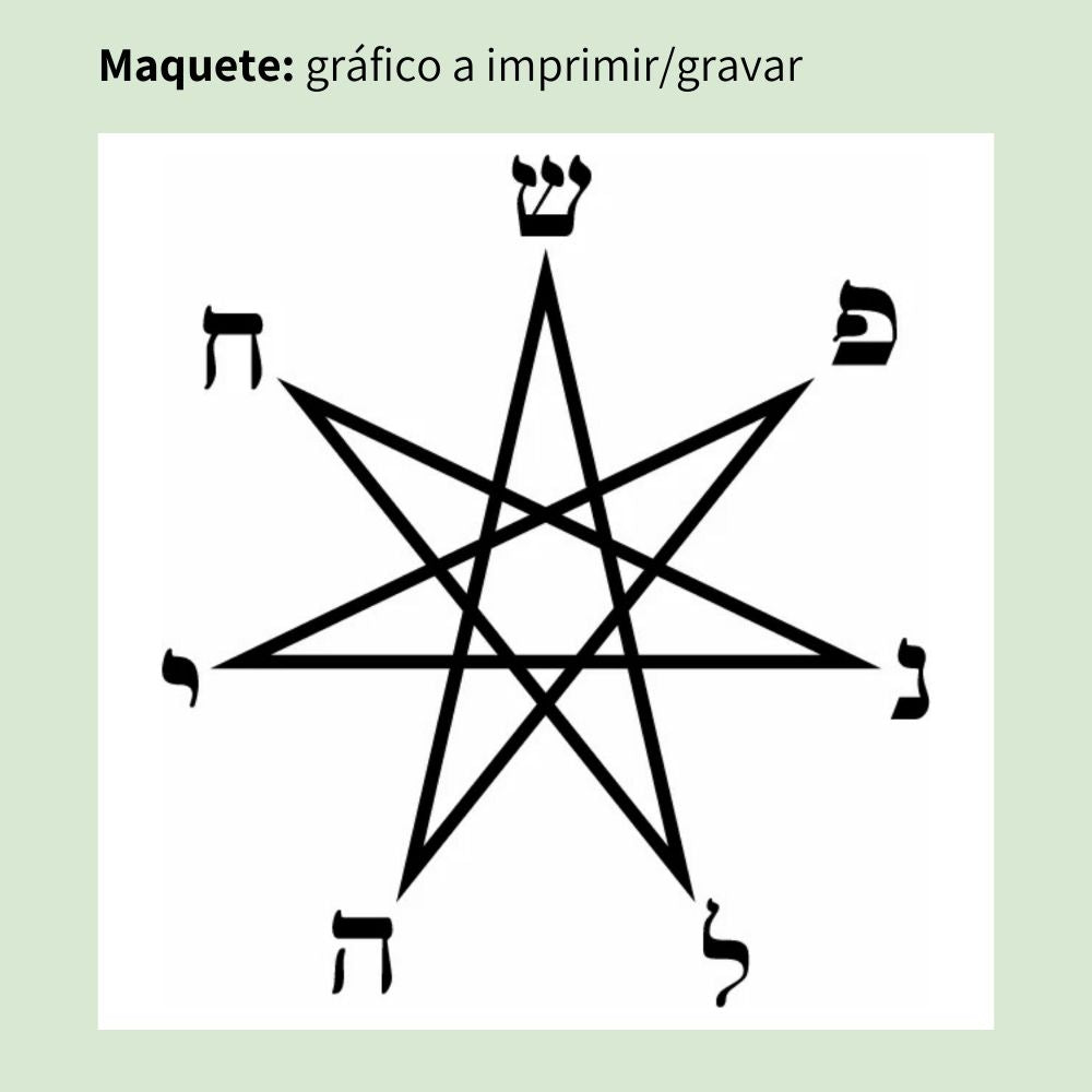 081. Estrela Sopro de Vida | Gráfico Radiestésico em MDF Cru