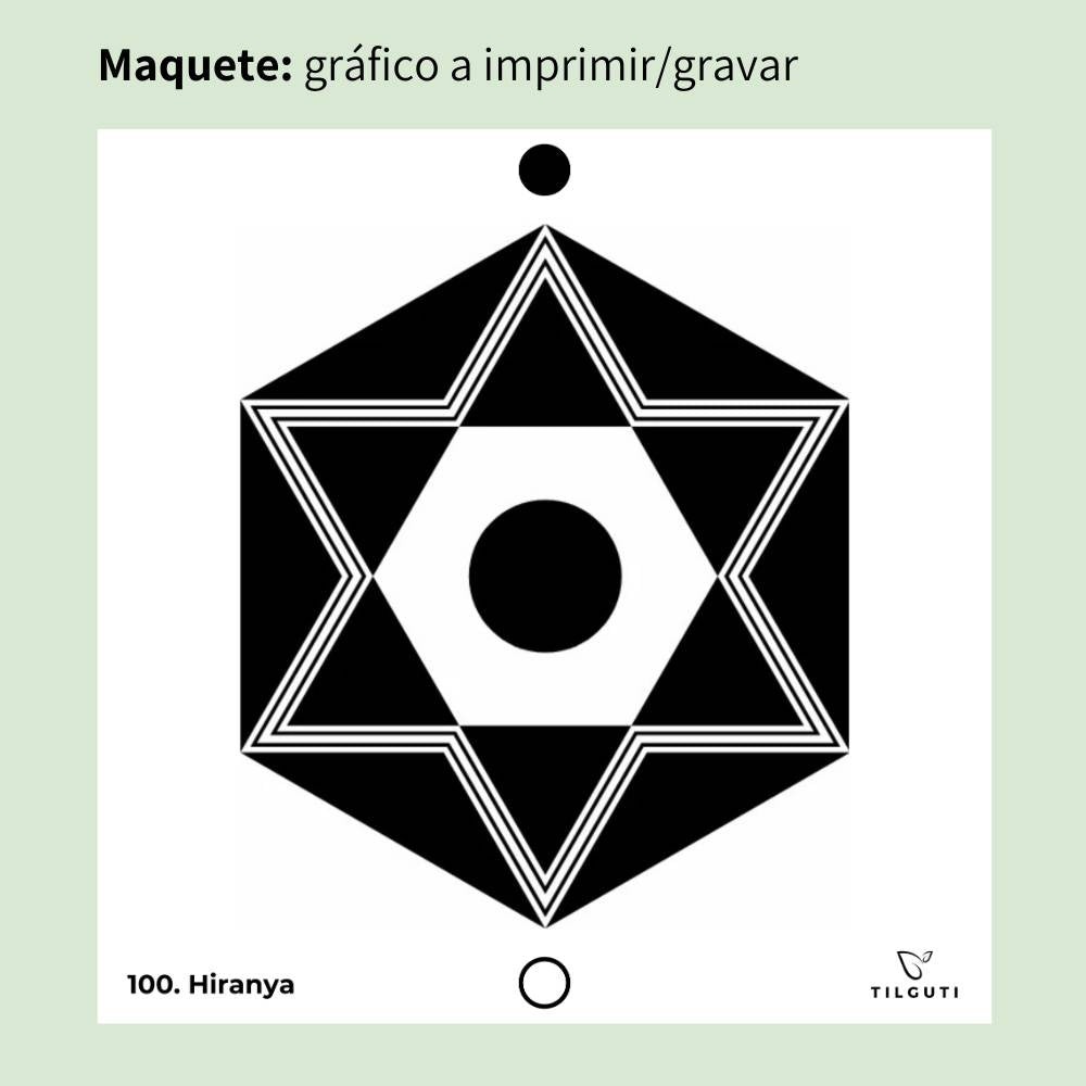 100. Hiranya | Gráfico Radiestésico em MDF Lacado