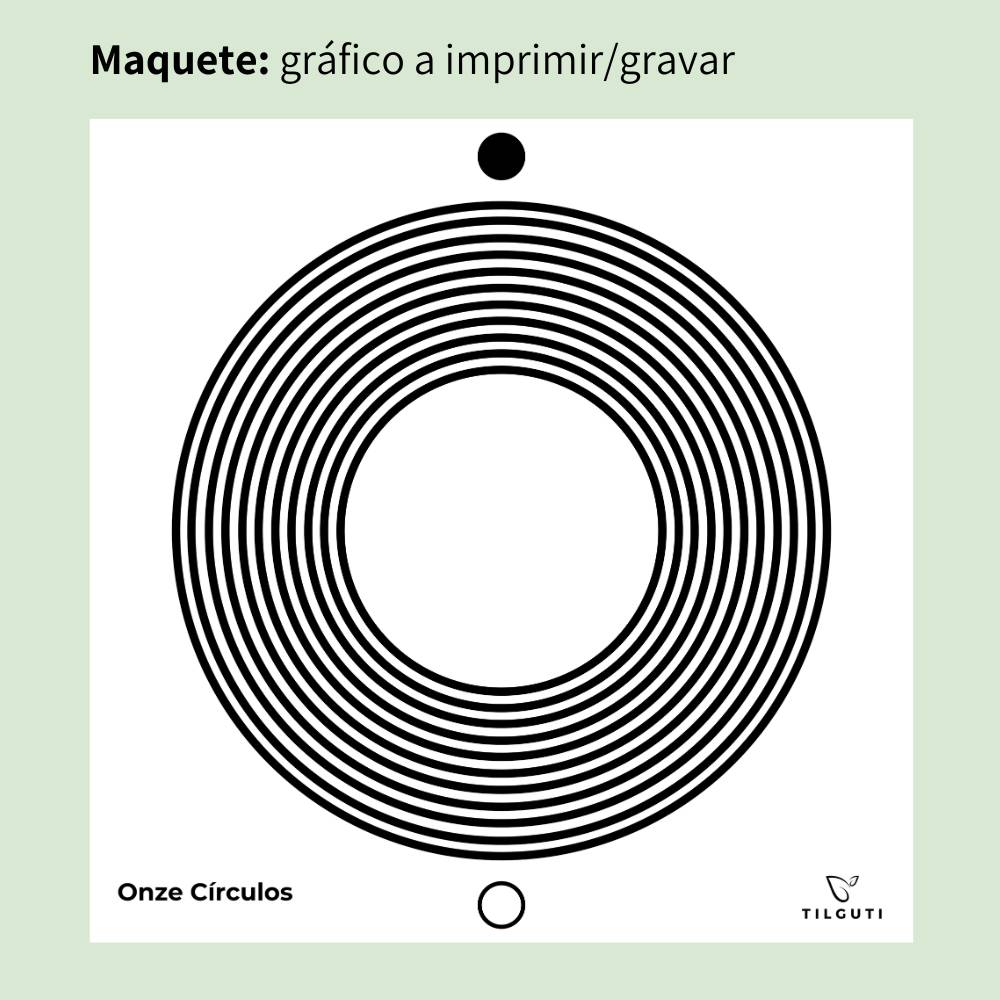 132. Once círculos | Cuadro Radiestésico en MDF Lacado