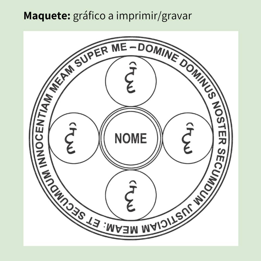 145. Pantáculo contra feitiços de amarração | Gráfico Radiestésico em MDF Cru