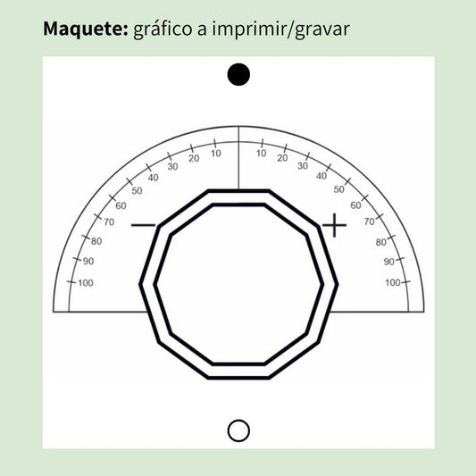 111. Prancha Francesa | Gráfico Radiestésico em MDF Cru