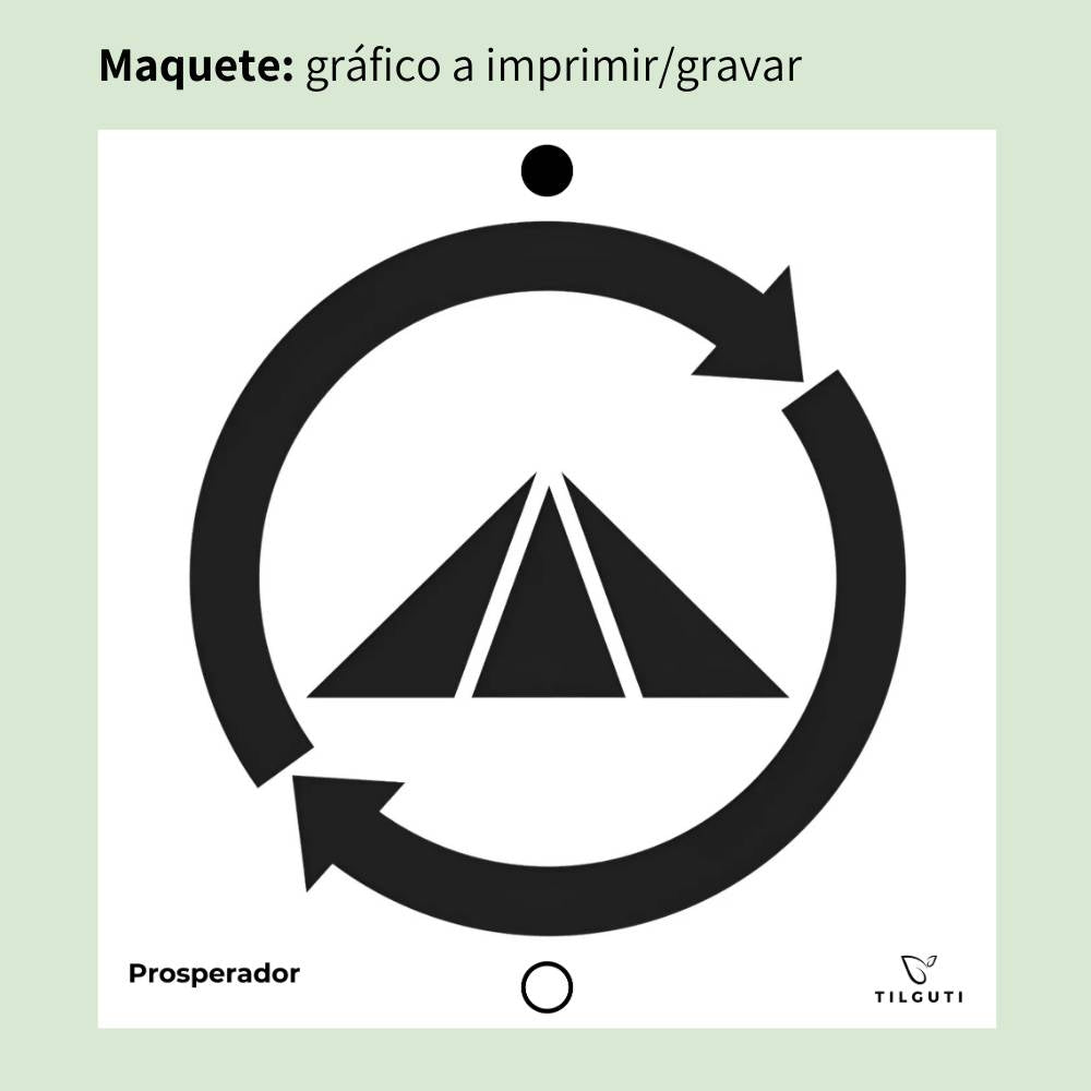 125. Prosperador | Gráfico Radiestésico em MDF Lacado