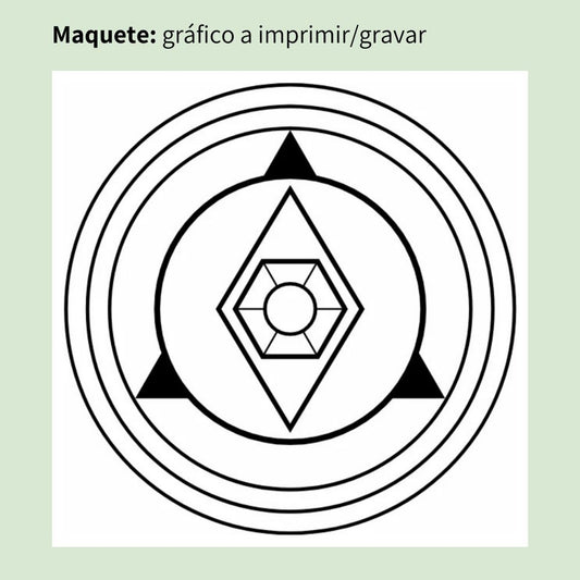 073. Psico | Gráfico Radiestésico em MDF Cru