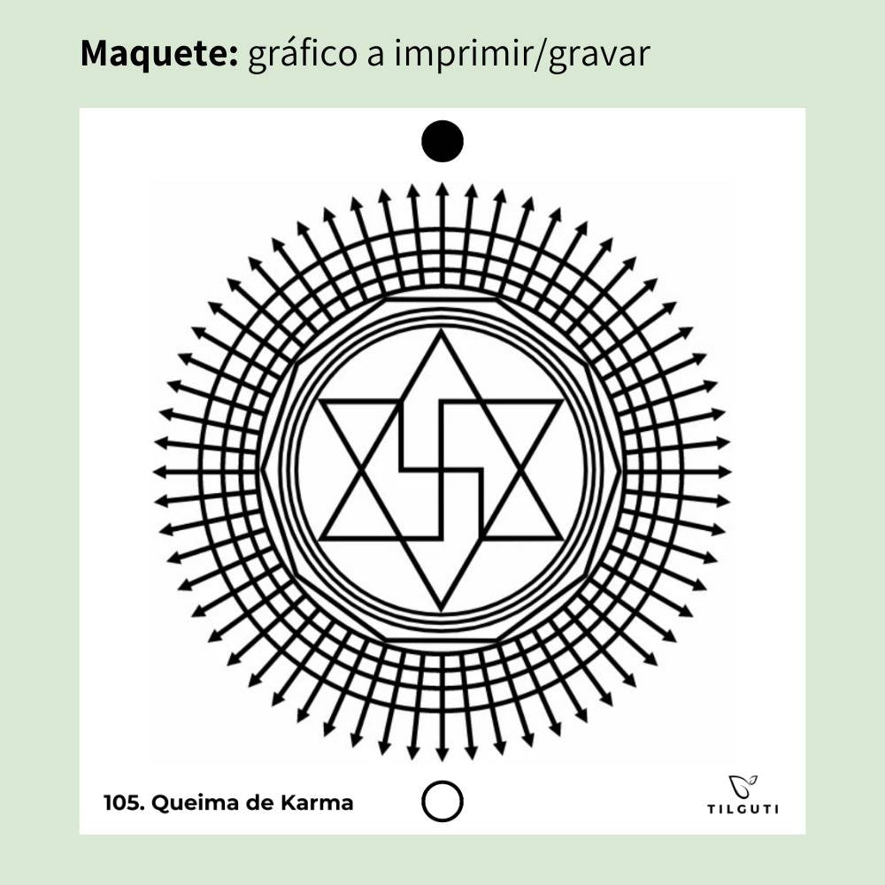 105. Karma ardiente | Cuadro Radiestésico en MDF Lacado