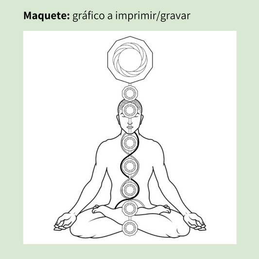 139. Reequilíbrio através dos Chakras | Gráfico Radiestésico em MDF Cru