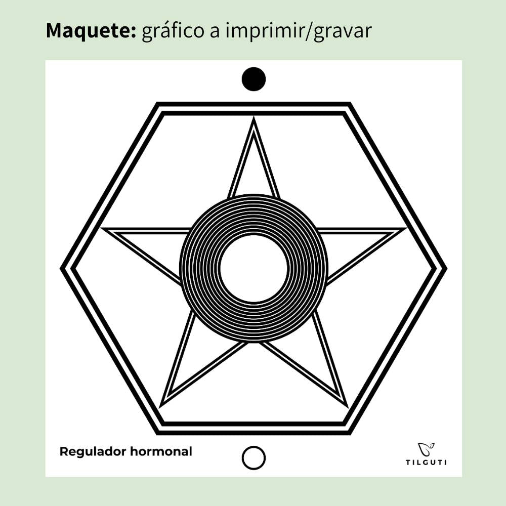 123. Regulador hormonal | Cuadro Radiestésico en MDF Lacado