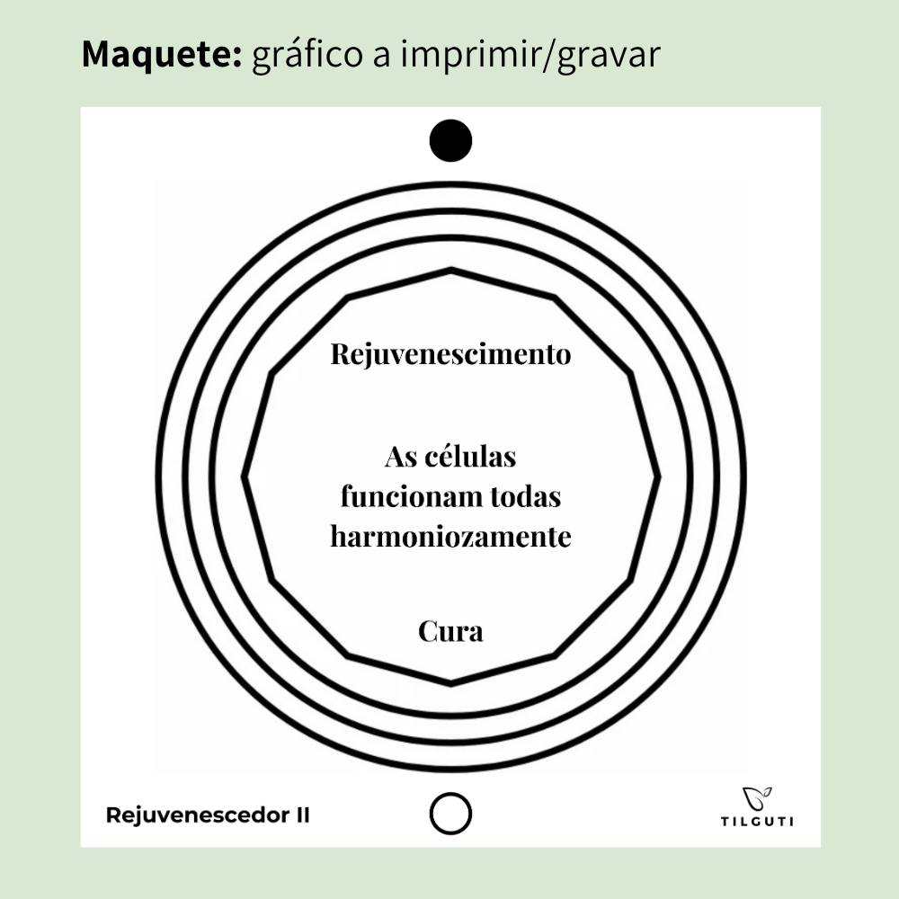 097. Rejuvenescedor 2 | Gráfico Radiestésico em MDF Lacado