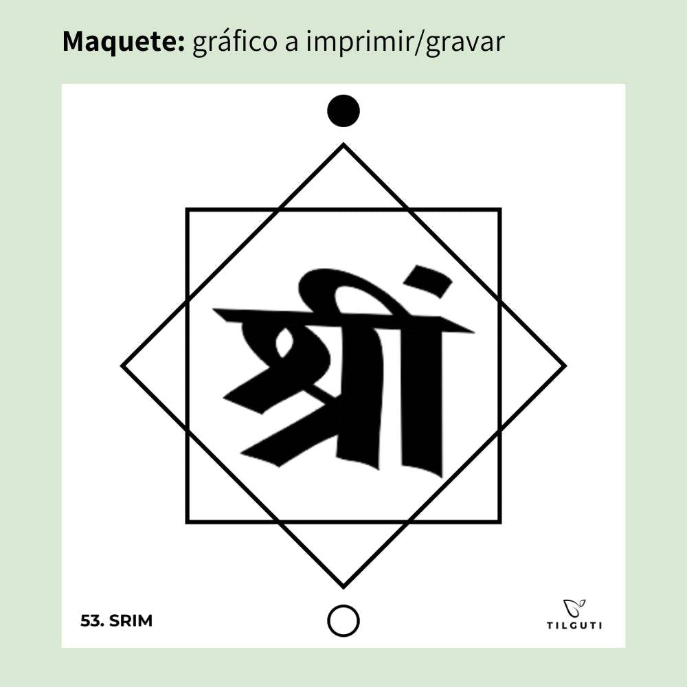 053. SRIM | Gráfico Radiestésico em MDF Lacado