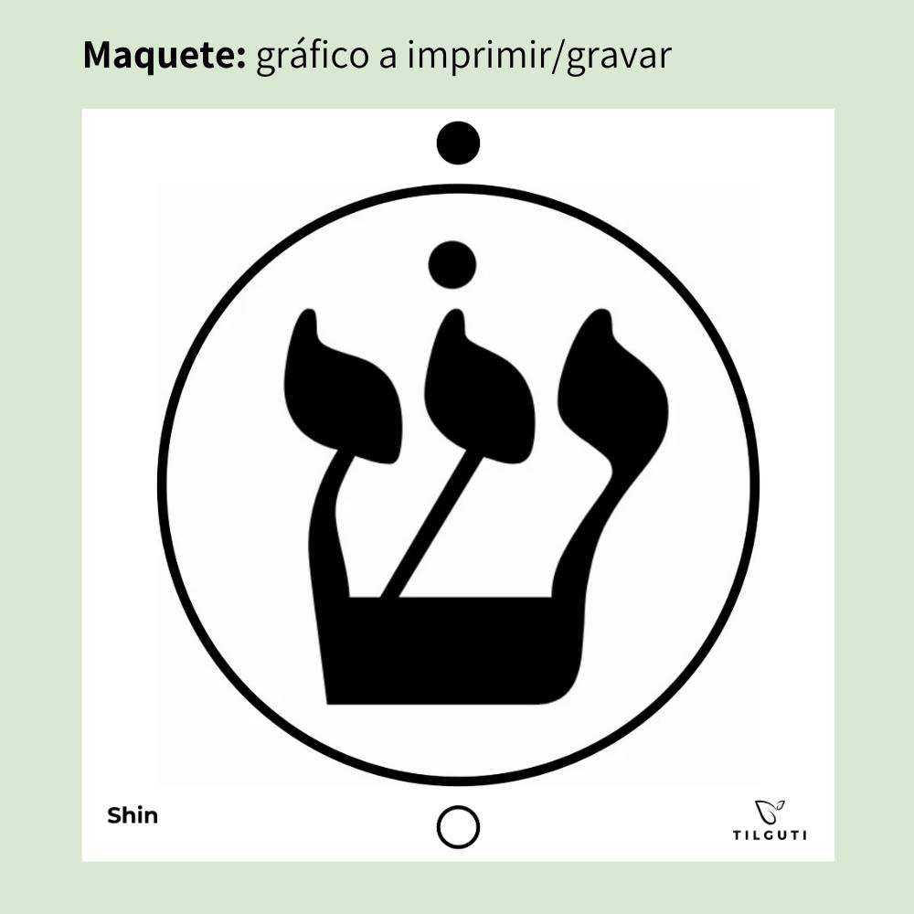 149. Shin | Gráfico Radiestésico em MDF Lacado