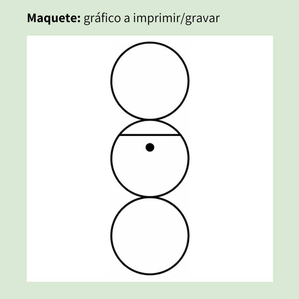 137. Tri-Círculo | Gráfico Radiestésico em MDF Cru