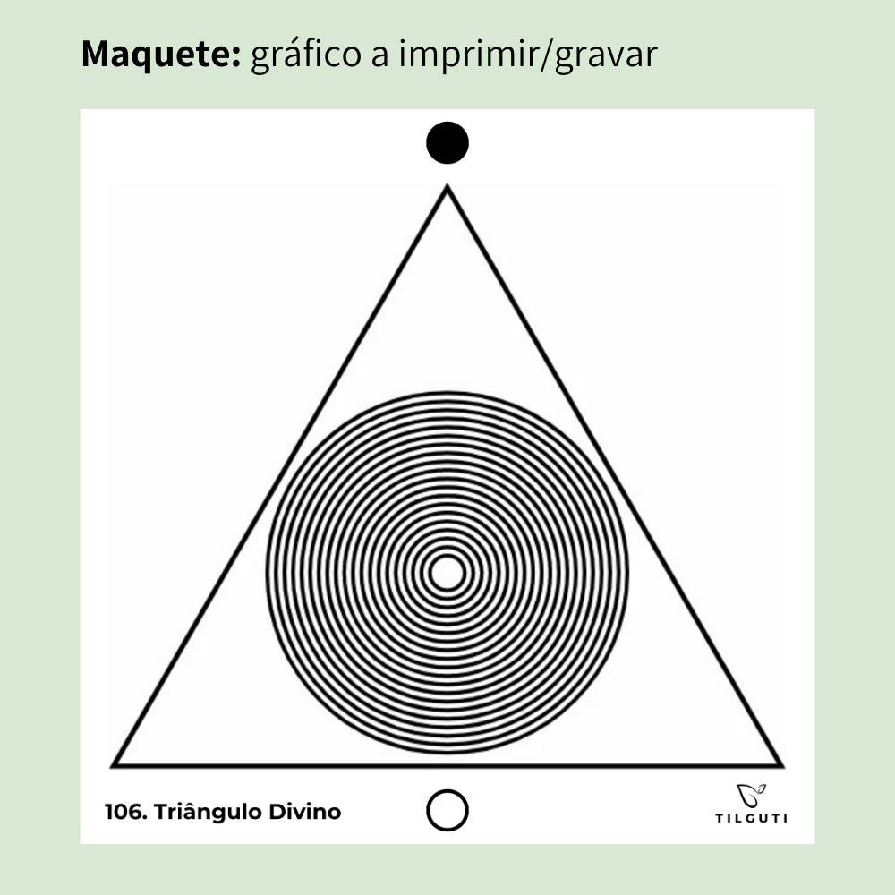 106. Triângulo Divino | Gráfico Radiestésico em MDF Lacado