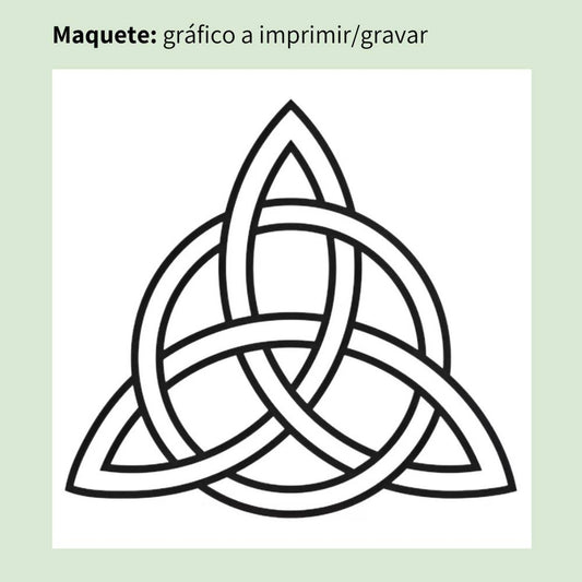114. Triquetra | Gráfico Radiestésico em MDF Cru