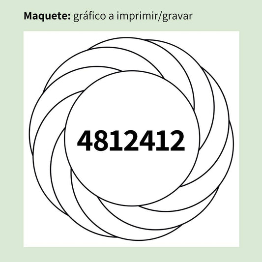 126. Turbilhão para Emagrecimento | Gráfico Radiestésico em MDF Cru