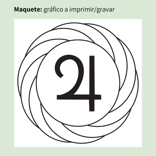 051. Turbilhão com Júpiter | Gráfico Radiestésico em MDF Cru