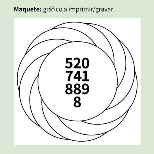 127. Turbilhão Materializante | Gráfico Radiestésico em MDF Cru