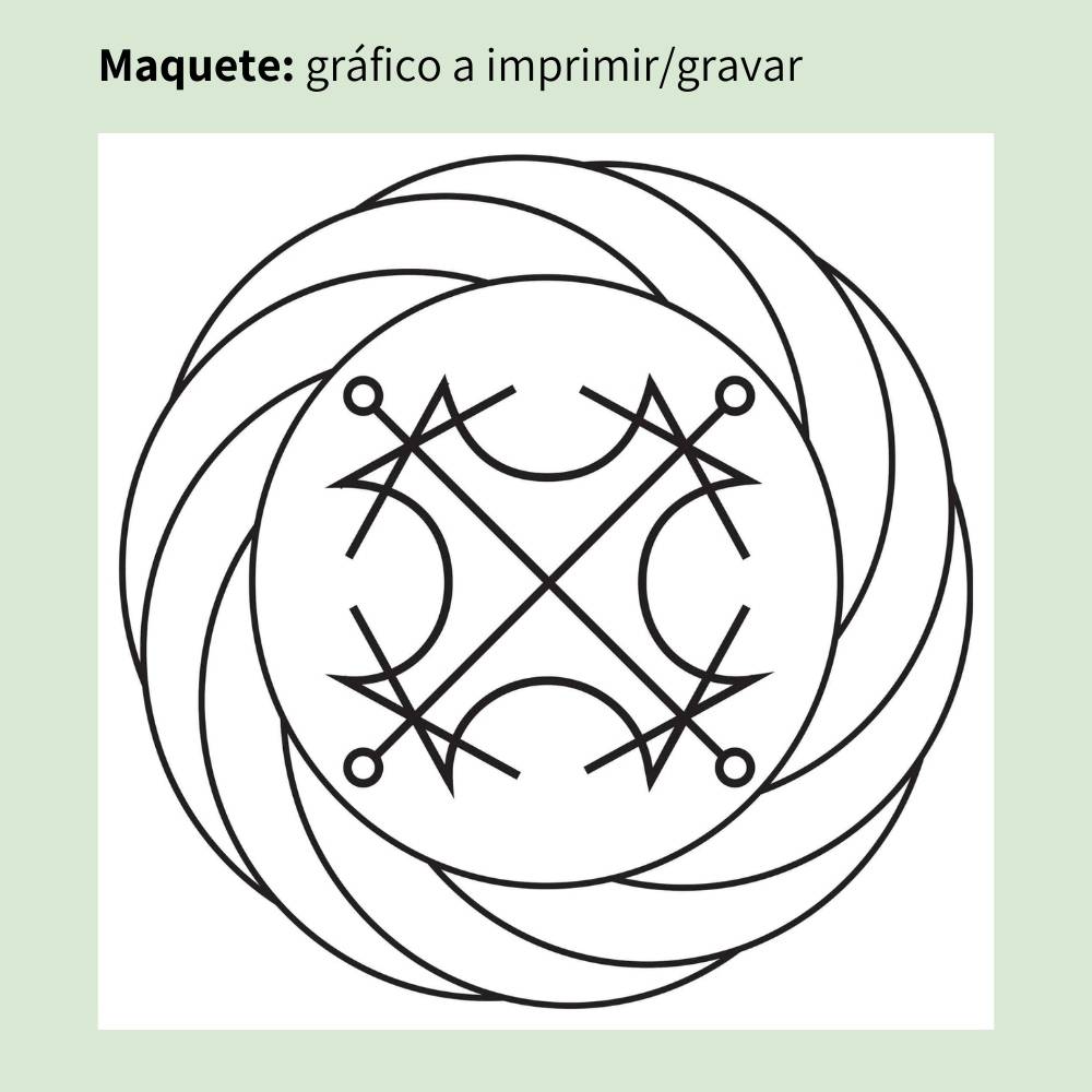 052. Torbellino con Sol | Cuadro radiestésico en MDF crudo