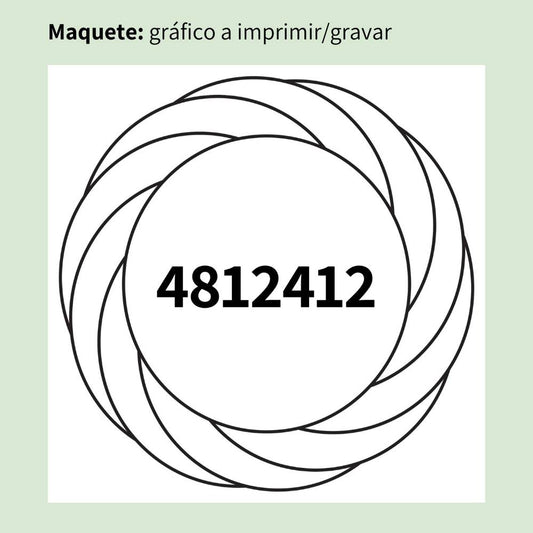 054. Tourbillon con código Grabovoi | Cuadro radiestésico en MDF crudo