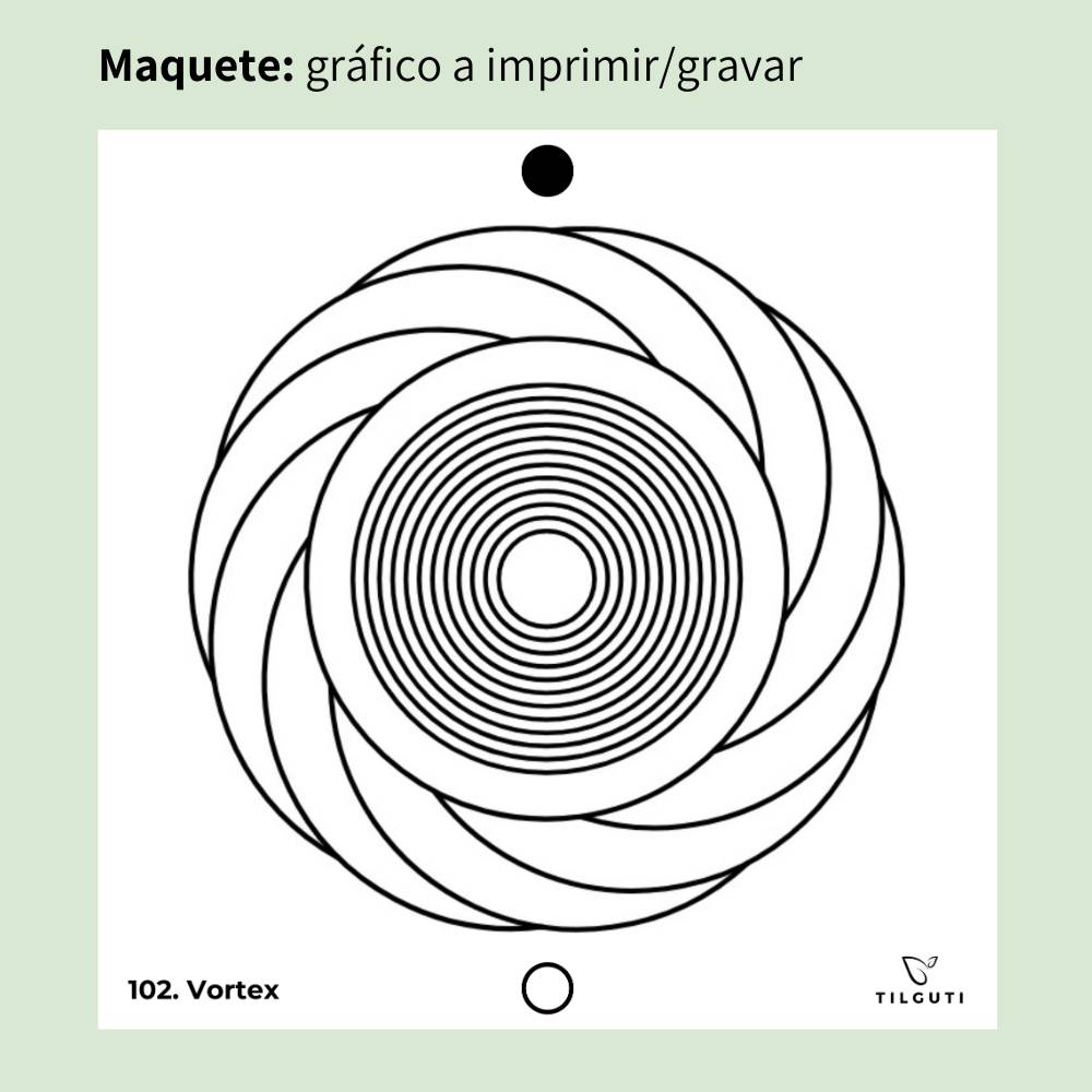 102. Vórtice | Cuadro Radiestésico en MDF Lacado