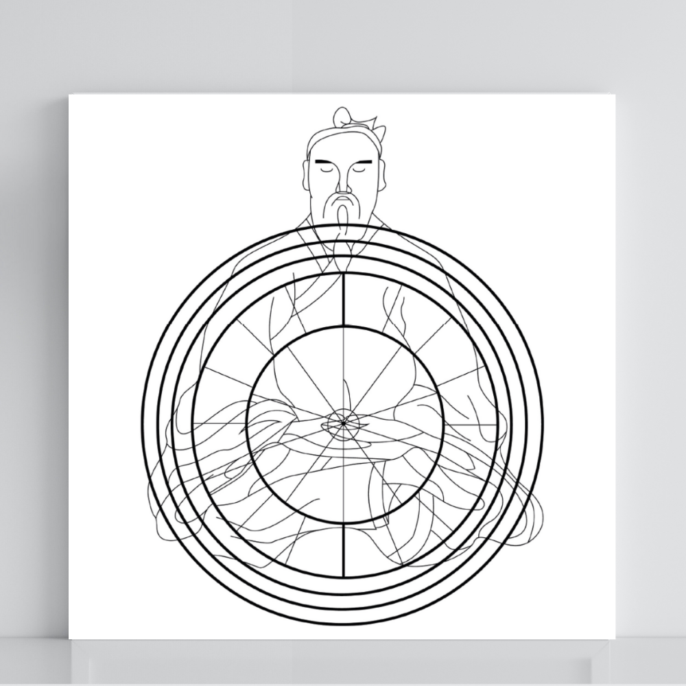 131. Yogi Amplificador | Gráfico Radiestésico em PVC