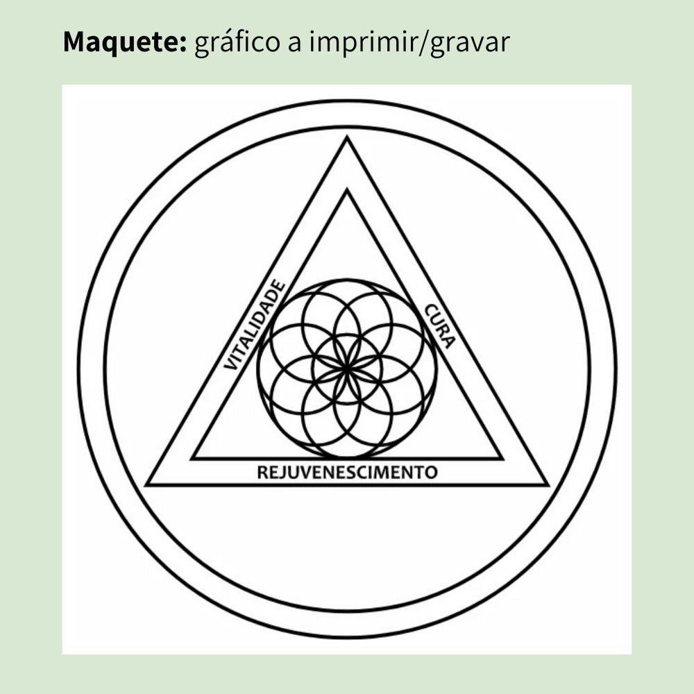072. Revitalizador dos Chakras | Gráfico Radiestésico em MDF Cru