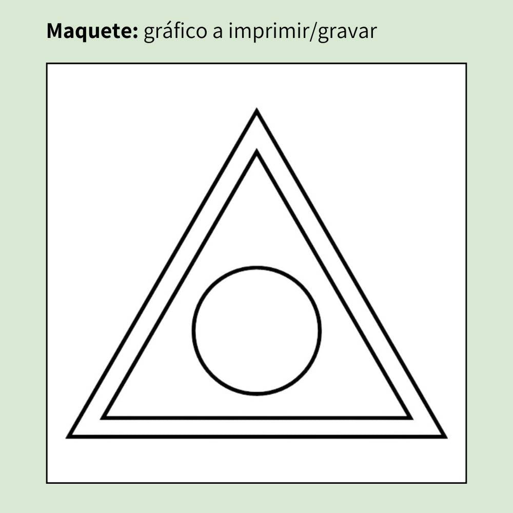 015. Triângulo | Gráfico Radiestésico em MDF Cru